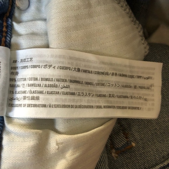 ABERCROMBIE & FITCH The Mom High Rise Acid Wash Curve Love Jeans Size 27 - Picture 6 of 9